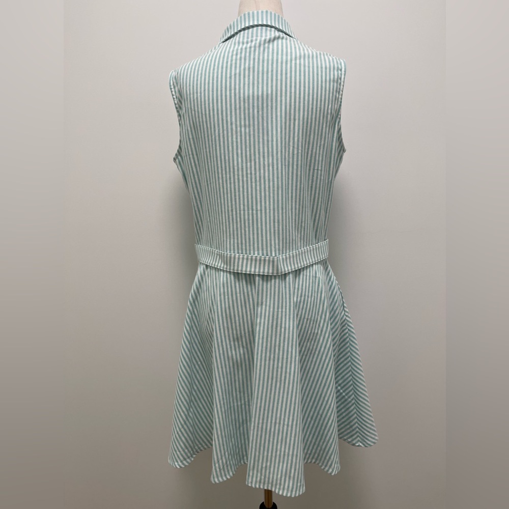 Kiel James Patrick Summering Shirt Dress, Breezy Green, Medium - Picture 6 of 11